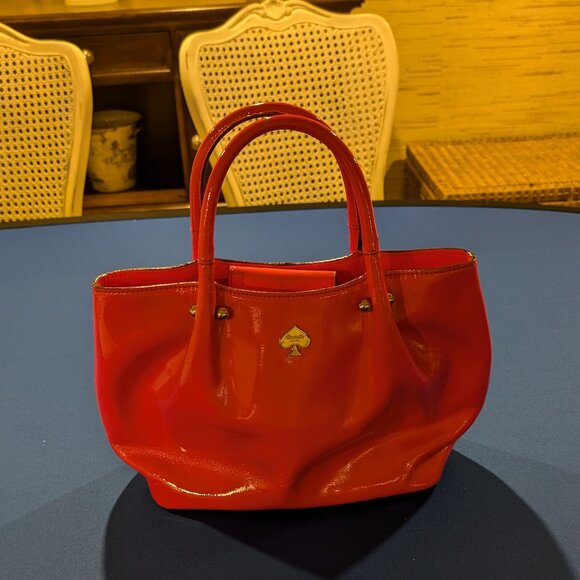 Kate Spade Patent Leather Handbag / Tote Bag - Pink - Picture 2 of 10